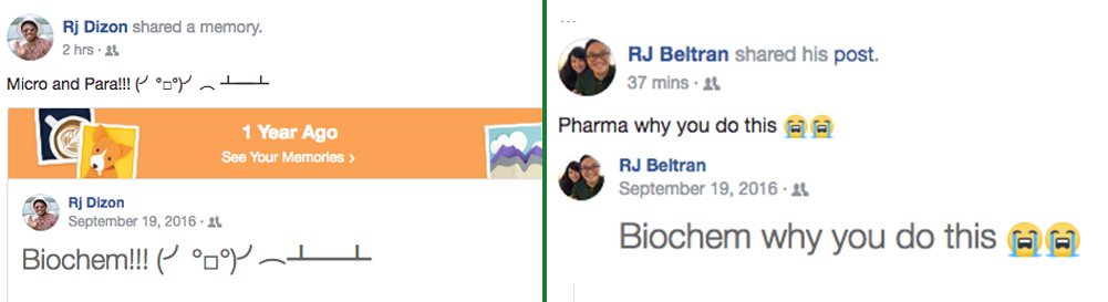 mara_elize's tweet photo. Two RJs, two posts, one year ago. Coincidence? Did you guys talk?? :)) @rjokay @reymondjohn
#ILoveBiochem #LovePharma #LoveMicro #LovePara https://t.co/9t43knBkSV