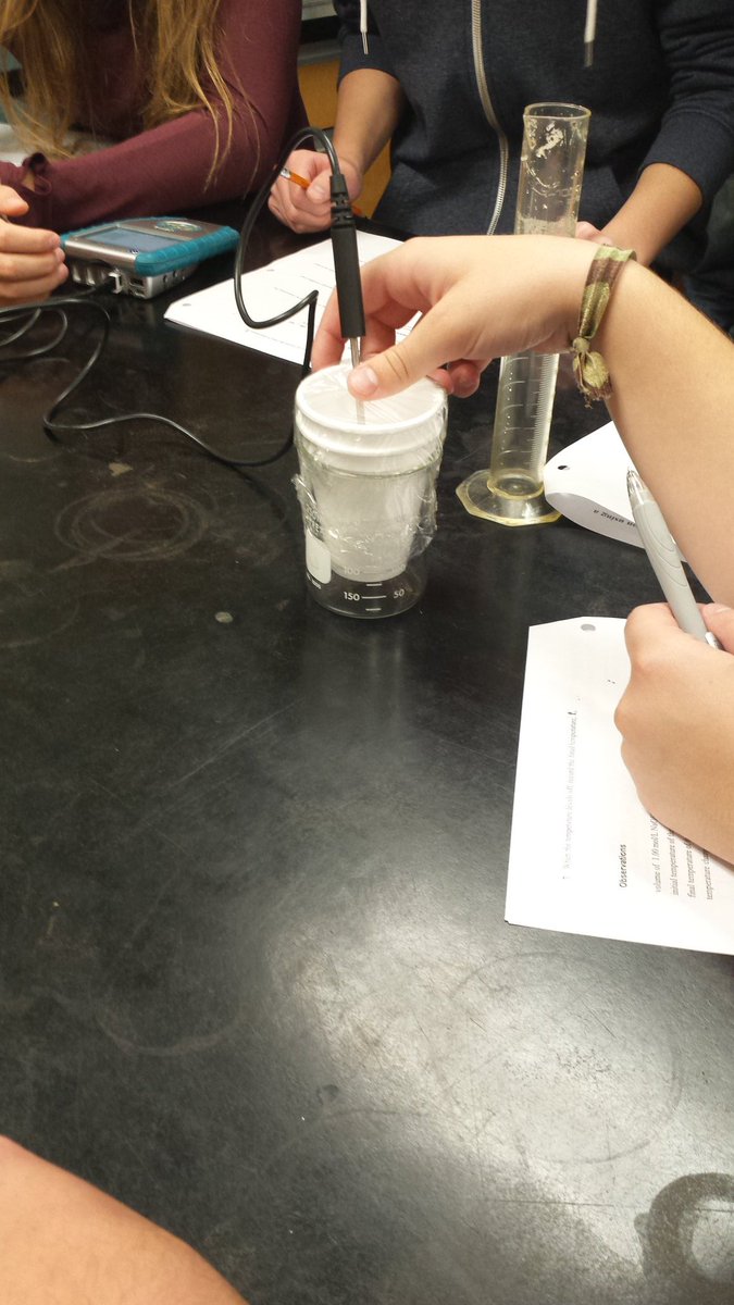 How low (or high) can it go!?! #Chem30 exploring calorimetry! <a href="/BrooksCompHS/">BCHS</a> #gpsd6