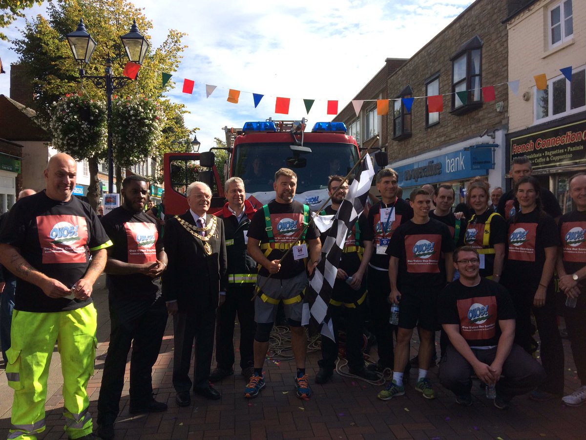 And they've just crossed the finishing line! Well done everyone!