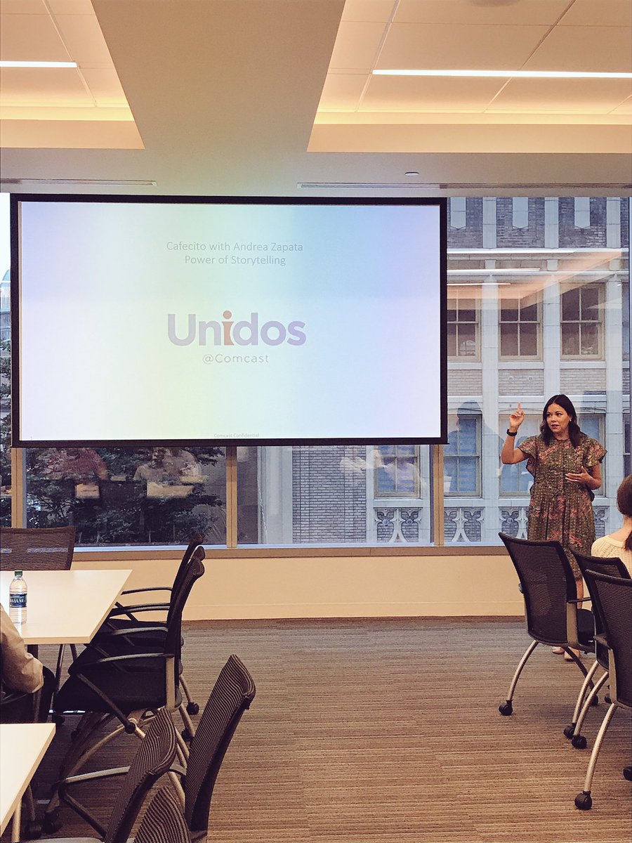 UnidosComcast's tweet photo. Kicking off #HispanicHeritageMonth with a Cafecito featuring Andrea Zapata! #HHM #Unidos #Comcast https://t.co/G7pvPcwFK1