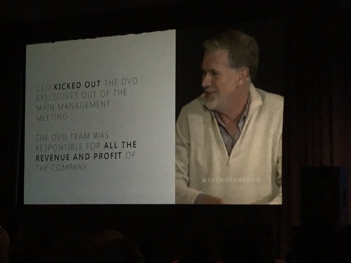 Good example of cannibalistic disruption from Netflix #CPATheONE