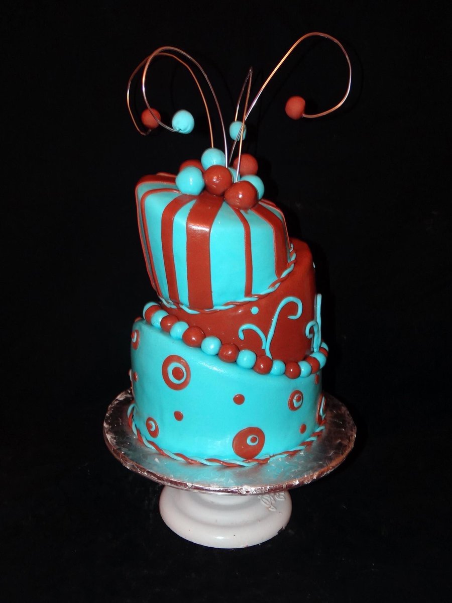 ImagineCakeDC's tweet photo. Topsy-Turvy cakes can be a design challenge, but at ICS we say Challenge Accepted!#TopsyTurvyCake #CakeOfTheDay #DMVCake #CakeLife #CakeLove https://t.co/qkiOB1O5SE
