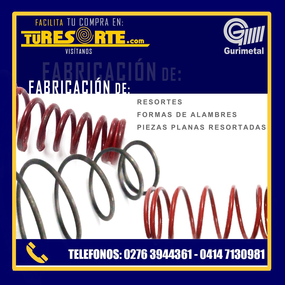 turesorte's tweet image. Fabricamos todo tipo de resorte, desde 0,15 hasta 8 mm de espesor 🇻🇪💯👍