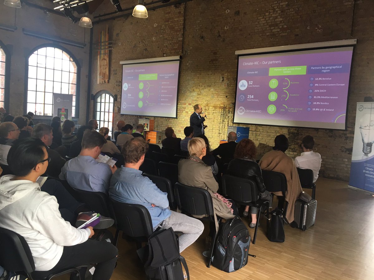 ClimateKIC's tweet photo. A full house as Climate-KIC Accelerator Demo Day 2017 commences at the EUREF-Campus #climatekicaccelerator #euref #berlin https://t.co/4XVnOoFgeo