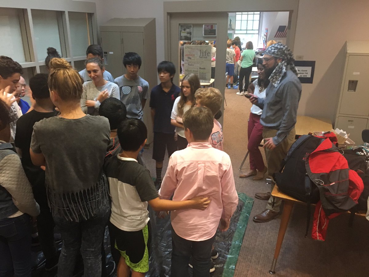 Some middle school team building on International Talk Like a Pirate Day. Arrrrrggghhh.