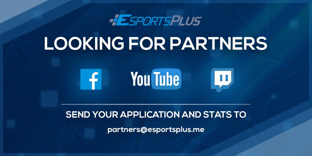 Apps are open for this Fall! Do you have what it takes to become an #ESportsPlus partner?

Email ur channel stats to partners@esportsplus.me