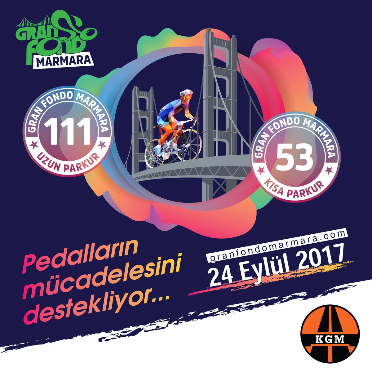 Karayolları Genel Müdürlüğü pedalların mücadelesini destekliyor.

#granfondomarmara #marmara  #78event #argeustravel #bisiklet #granfondo