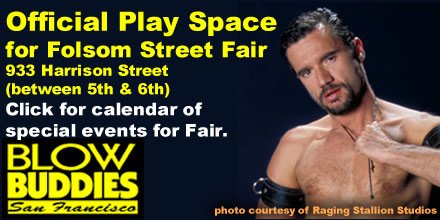 FolsomStEvents's tweet photo. #FolsomStreetFair is coming! Visit Official Play Space #BlowBuddies #gayfollow #SFleather #Play #PlaySpace https://t.co/DruOuuNW7U https://t.co/mQbiPk9IK4