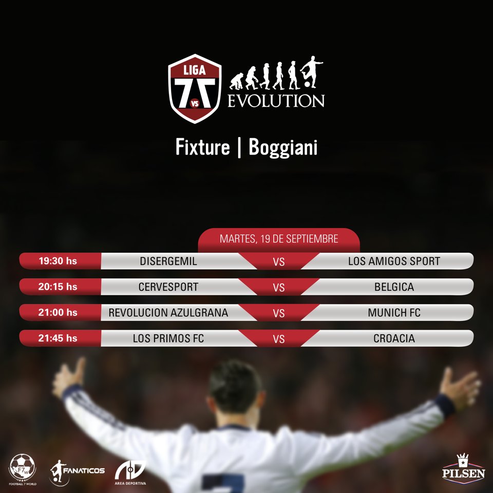 AreaDeportivaPy's tweet photo. 🏆 #L7Evolution Clausura
⚽ Fase de Grupos
📌 @FanaticosPY Boggiani &amp; Campogrande
📅 Partidos para hoy martes https://t.co/tMfbPh9pmE
