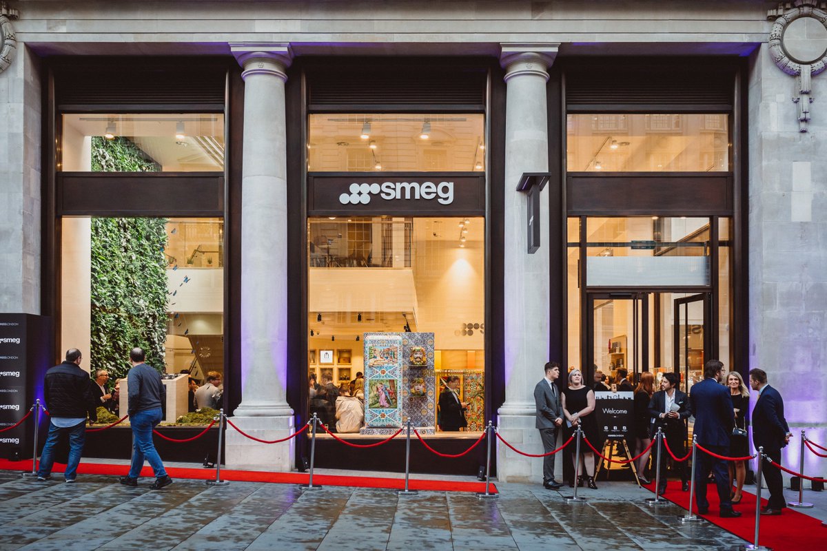 doppiozeroUK's tweet photo. It was a pleasure to serve our Italian handmade dishes at the opening party of the @smeguk flagship store! #smeglondon #doppiozerocatering https://t.co/cfO7Rgyjhf