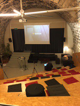 Getting ready for tonight's meetup in Zurich!!! Such a great space! Thanks to <a href="/AndreWolke/">André Wolke</a> for the invite!