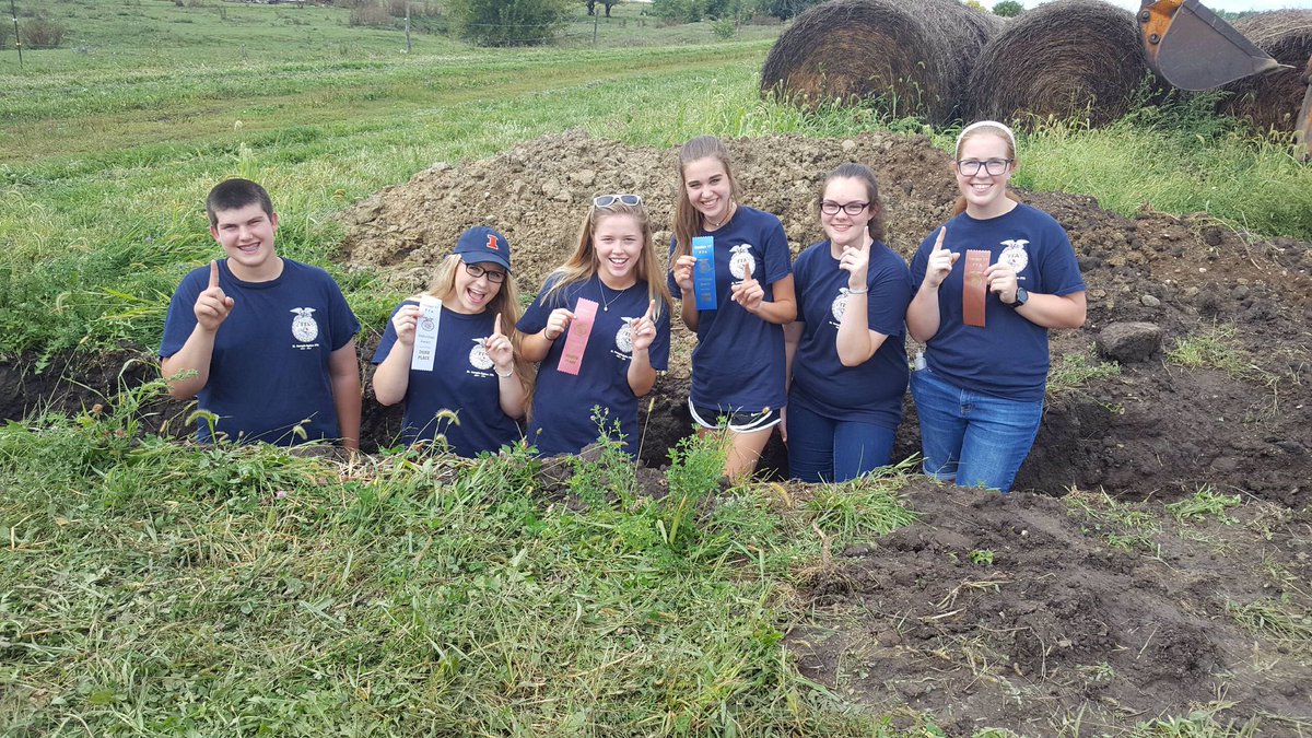 stjoeogdenffa's tweet photo. YAY for winning the section land use CDE! Our contestants took four of the top ten spots! https://t.co/Xn61O28XWH