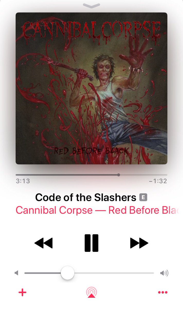 dienecologypod's tweet photo. Now listening to some long awaited new slaughter from @CorpseOfficial! #CodeOfTheSlashers is now on @iTunes @MetalBlade https://t.co/8fgaYSUJye