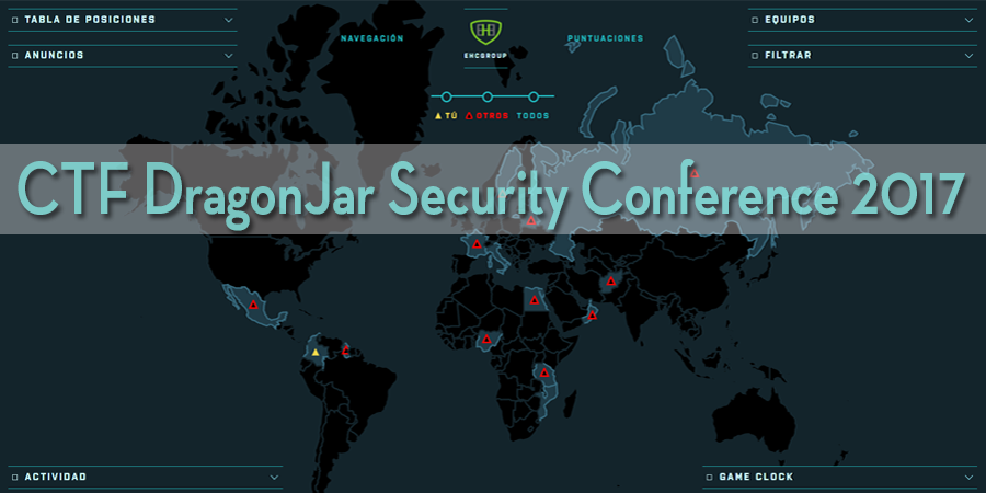EHCGroup's tweet photo. Gracias a todos los participantes del #CTF, nos brindan muchos ánimos con sus comentarios y opiniones. #DragonJarCon https://t.co/0RXmLVPrfC https://t.co/aHDvKuadNl