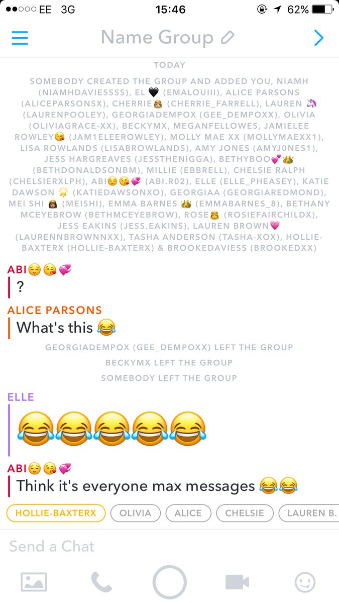 Cool Group Chat Names For Snapchat