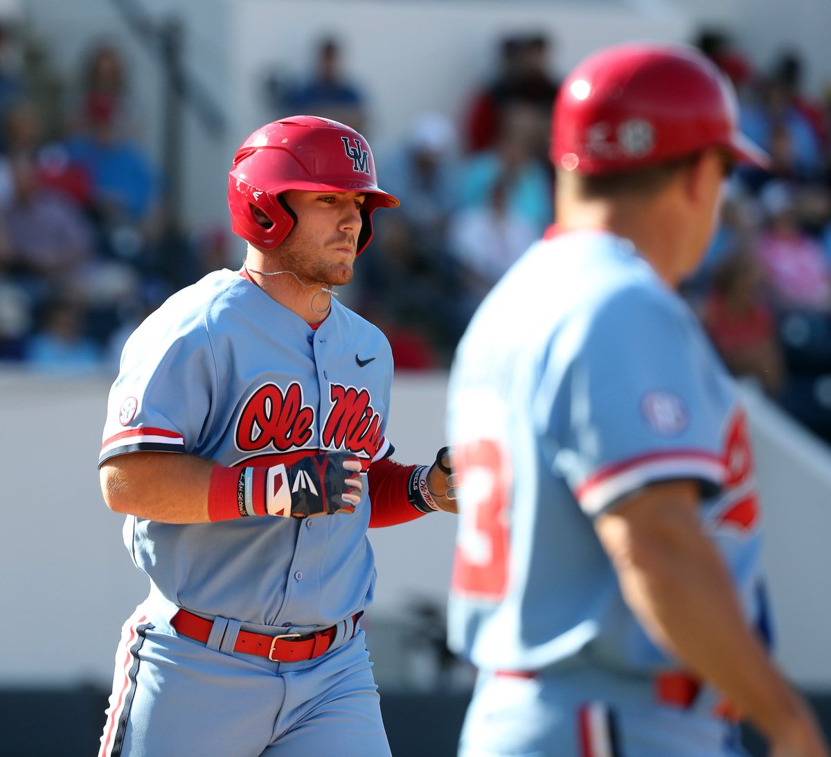 ole miss powder blue baseball jersey