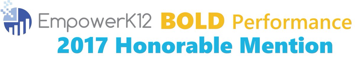 empowerk12's tweet photo. Congrats @IngenuityPrep! #2017BoldPerformance Honorable Mention w/ PARCC proficiency 14.1 pts higher than expected! @dcpcsb #DCCharterProud https://t.co/j0QCj4GQ4B