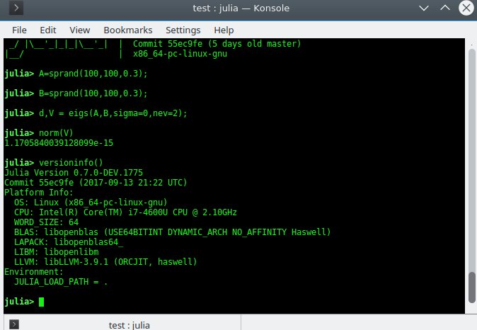 ejarlebring's tweet photo. I like exceptions more than norm zero eigenvectors. Otherwise still big fan of @JuliaLanguage. #ARPACK https://t.co/ljjYQSFiNn