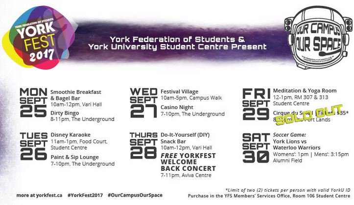 studyatyorku's tweet photo. YorkFest, hosted by @YFSlocal68, is a few days away. Find the event schedule to join a week of fun at https://t.co/uih2IFZLi8. #YorkFest2017 https://t.co/3JmPE8mGyy