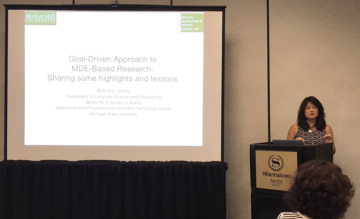 stsauer13's tweet image. MODELS 2017 DocSymp starts with keynote by Betty Cheng: &quot;keep your eye on the &apos;prize&apos;&quot; and there&apos;s &quot;life after the PhD&quot; #models17 #docsymp17