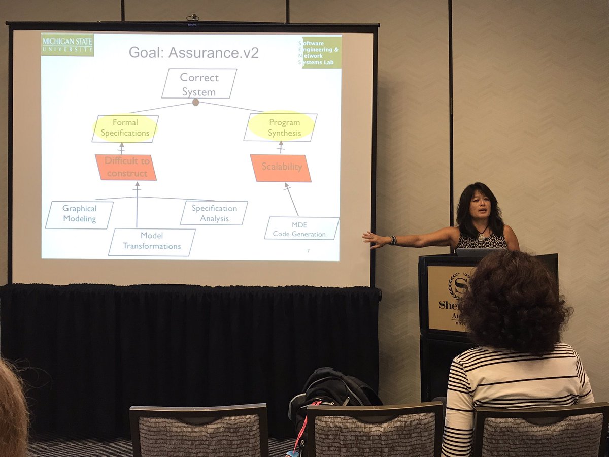 stsauer13's tweet image. MODELS 2017 DocSymp starts with keynote by Betty Cheng: &quot;keep your eye on the &apos;prize&apos;&quot; and there&apos;s &quot;life after the PhD&quot; #models17 #docsymp17