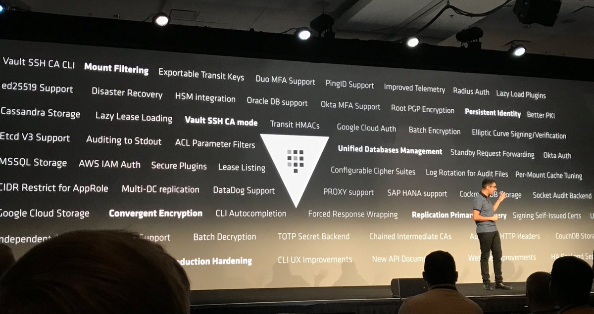 ggappdefender's tweet photo. Great Vault improvements!
#Hashiconf https://t.co/diZEdIbXq7