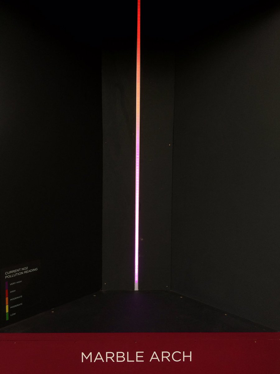 blueprintmag's tweet photo. #BreathingSpace installation from @HASSELL_Studio and @ArupGroup measuring #airpollution - Shoreditch is ok but Marble Arch is not #LDF17 https://t.co/JmmU514LsY