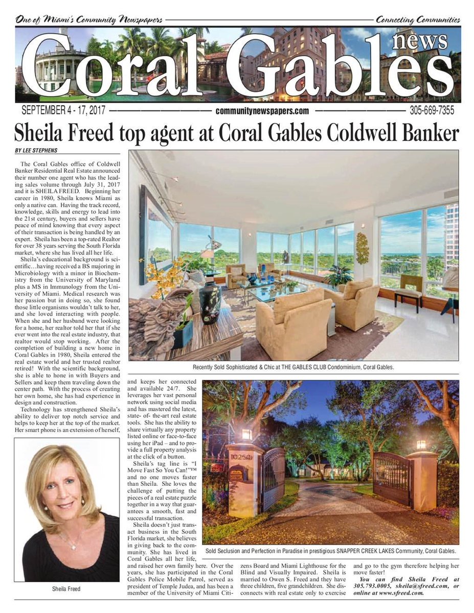 CBCORALGABLES's tweet photo. #topproducer #realestate #coldwellbanker #coralgables #miami #selling https://t.co/zJurdSHzSh
