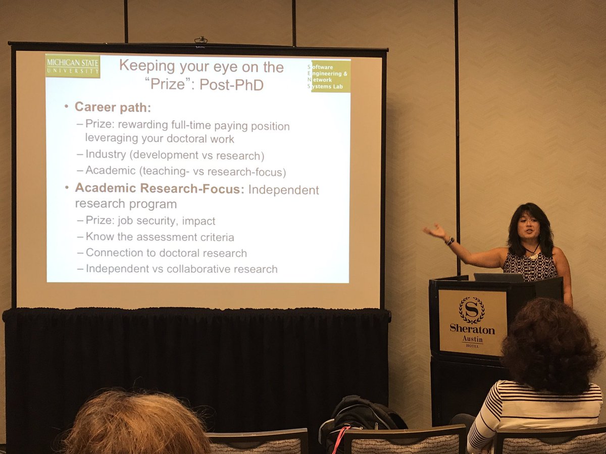 stsauer13's tweet image. Betty Cheng: The &apos;prize&apos; changes - during the PhD and then ... #models17 #docsymp17