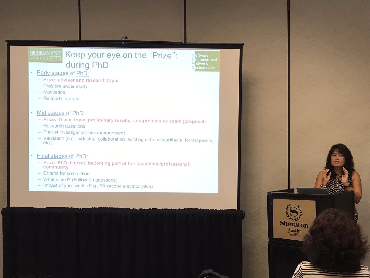 stsauer13's tweet image. Betty Cheng: The &apos;prize&apos; changes - during the PhD and then ... #models17 #docsymp17