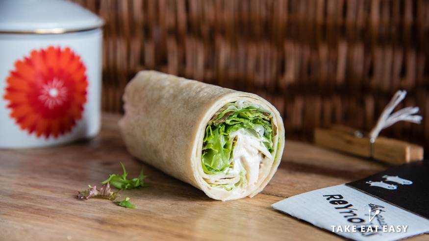 LaurenMustill's tweet image. A delicious wrap at reynolds cafe..the bonus is the biodegradable packaging from @cornware_uk not getting my lunch anywhere else now!