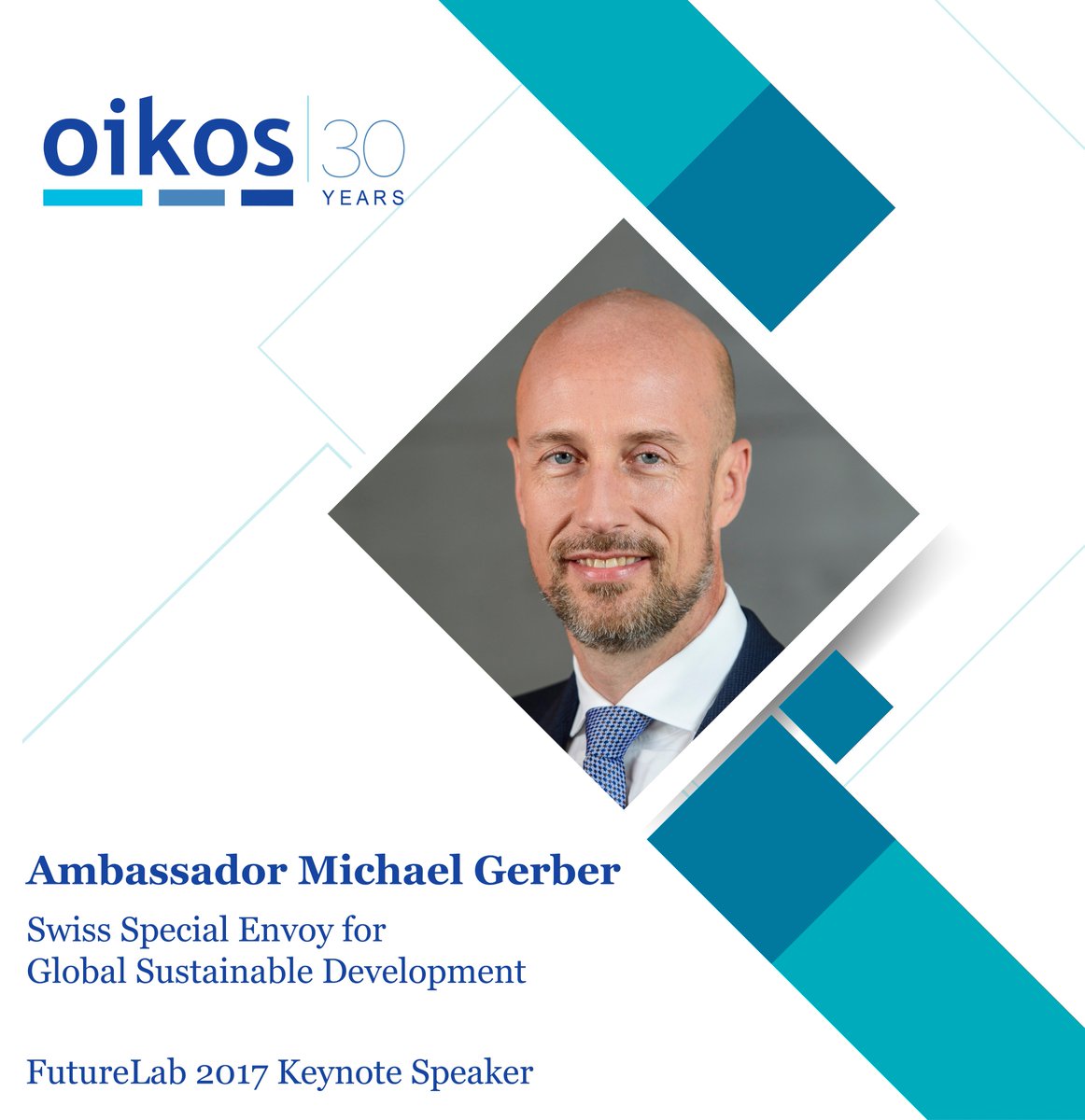 oikosworld's tweet photo. Excited to introduce first keynote speaker of FutureLab! Ambassador @michaelgerberCH, Swiss Special Envoy for Global Sustainable Development https://t.co/g1Hy1hId54
