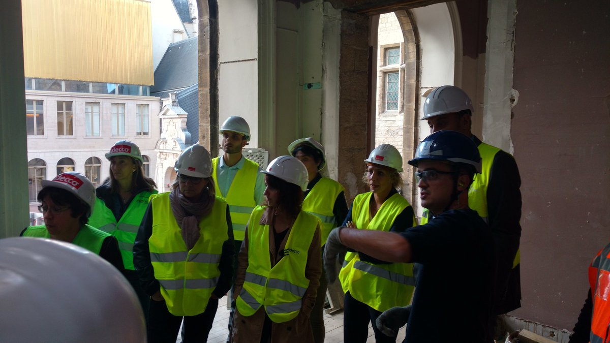 Visite du chantier C3B Musée des Beaux arts avec les référents Adecco BTP de Bourgogne Franche Comté #adeccobtp #adecco