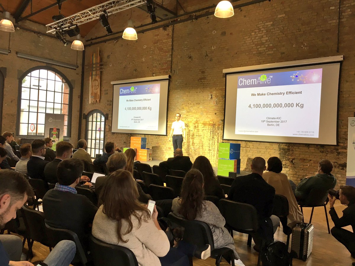 ClimateKIC's tweet photo. .@SAChemAlive is the first commercial cloud solution for quantum chemistry. #climatekicaccelerator #euref #berlin https://t.co/zVnXDlUHDU