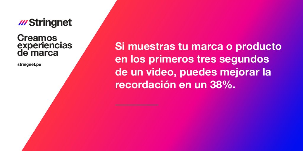 stringnet's tweet image. Tip para generar recordación de marca.  #Stringnet #Cadenadeexperiencias