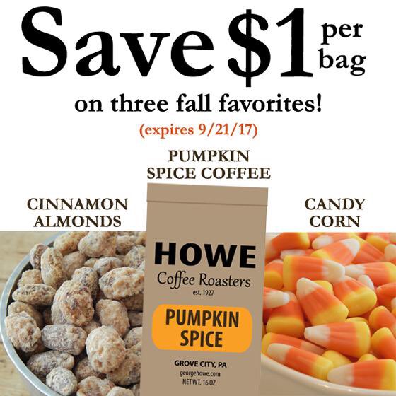 GeorgeJHoweCo's tweet image. Online fall sale happening NOW! #hereshowe #shoplocal #fallcandy #sale ☕️🎃
