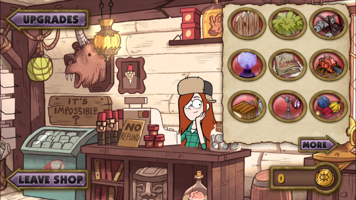 Once upon a time, Gravity Falls had a full game on mobile! 
