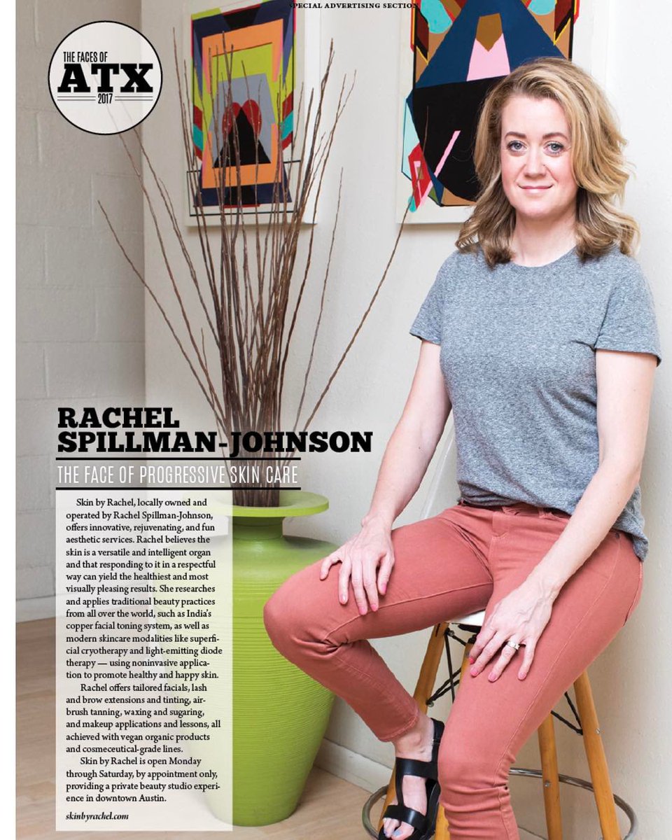 SkinByRachel's tweet image. You'll find me in @AustinMonthly 's September issue, as"The Face of Progressive Skincare".Thanks 2 those who supported me these past 10years