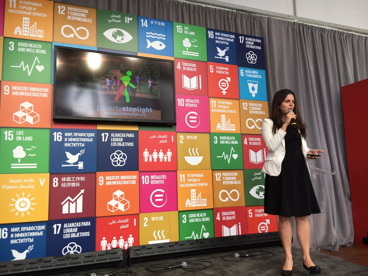 unfoundation's tweet photo. We measured poverty on a case by case basis to best help families. --@fundaparaguaya's Jimena Vallejos. #SolutionsSummit https://t.co/AwQSpHLDTF