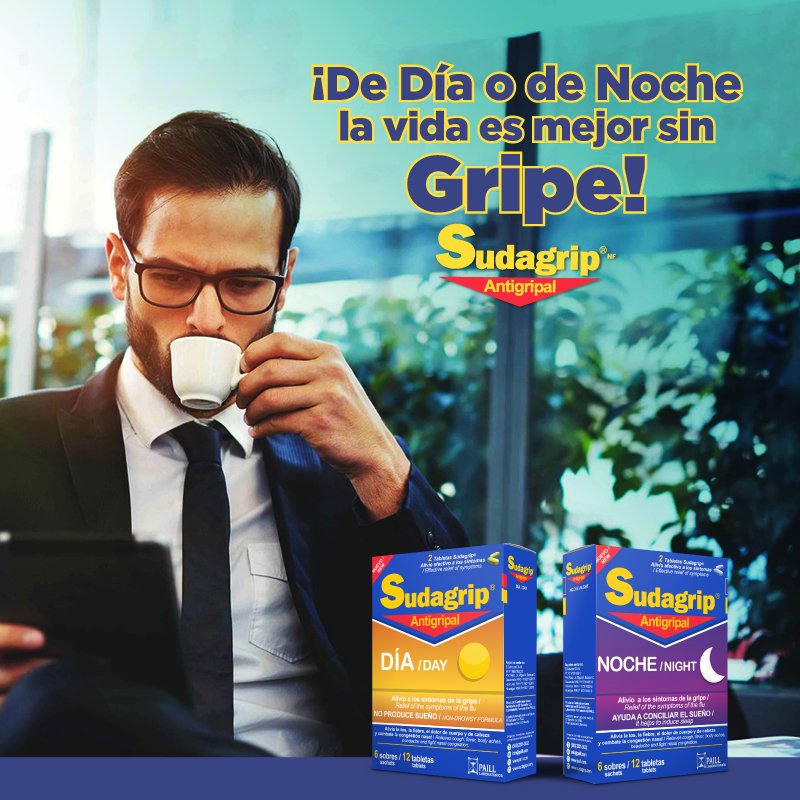 ¿Tienes gripe y necesitas estar activo durante el día? La solución es Sudagrip Día, una cápsula efectiva contra la gripe.