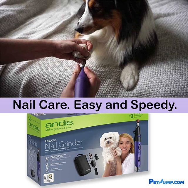 pet_jump's tweet photo. Andis EasyClip 2-Speed Nail Grinder - the easy, quick and stress-free way to give pets a perfect pedicure. Shop now! https://t.co/ZzlSJfhosX https://t.co/NoqYd17ZCx