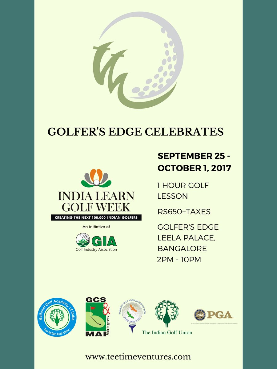 TeeTimeVentures's tweet image. Celebrating #IndiaLearnGolfWeek #golf #learntogolf #Bangalore