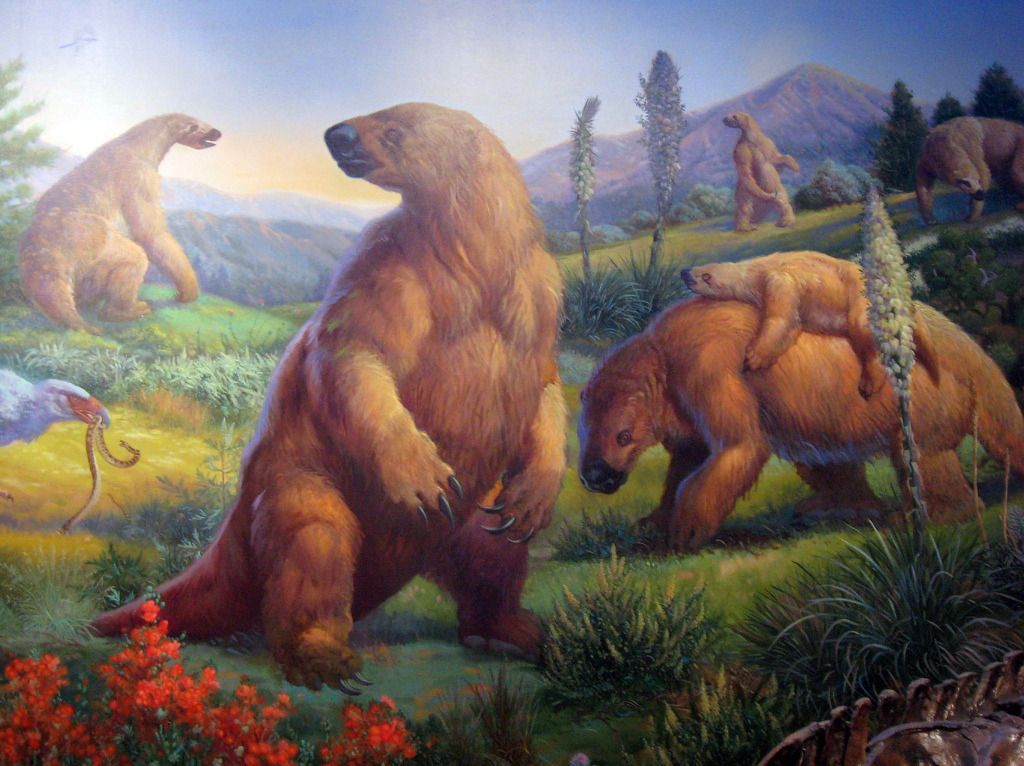 Megalonyx Family Painting