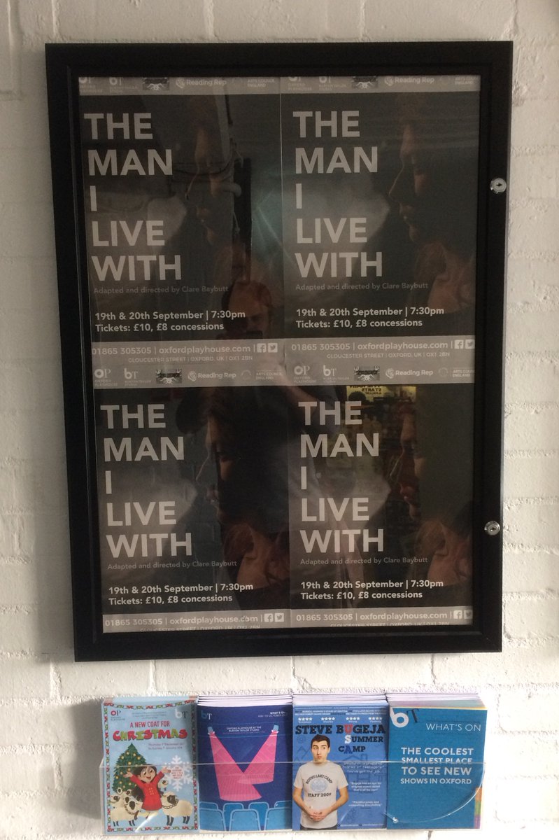 ReadingRep's tweet photo. Break a leg to all @oxfordplayhouse for opening night of #TheManILiveWith @deerhunterscoll can’t wait to have you here! #theatre https://t.co/db0ML9Js2l