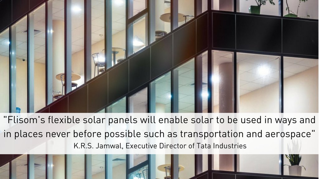 TataEurope's tweet photo. Tata Industries has invested in Flisom’s cutting-edge #solarpower tech which will reinvent #renewableenergy https://t.co/9cfFQEVGgH https://t.co/Pu6wEf7doF