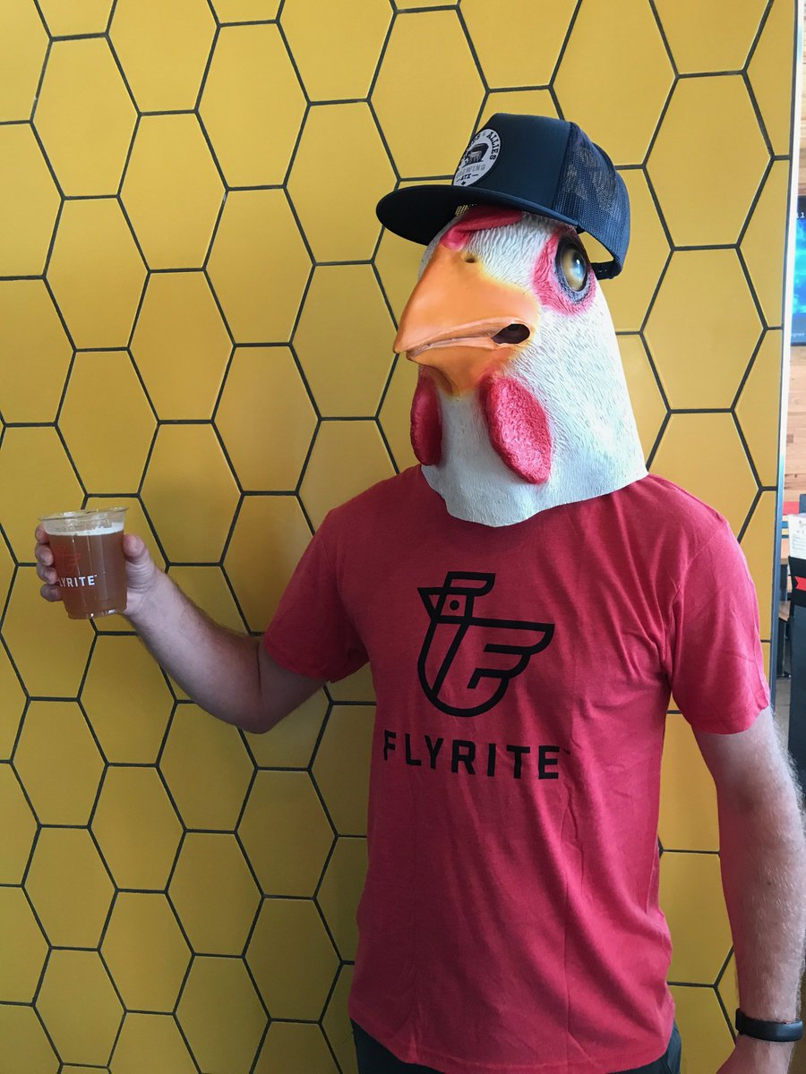 Who's the man behind the chicken mask? It's Ben Sabin of <a href="/F_and_A_Brewing/">Friends and Allies</a>, hosting Drive-Thru Takeover at Flyrite Burnet tomorrow from 6-8!
