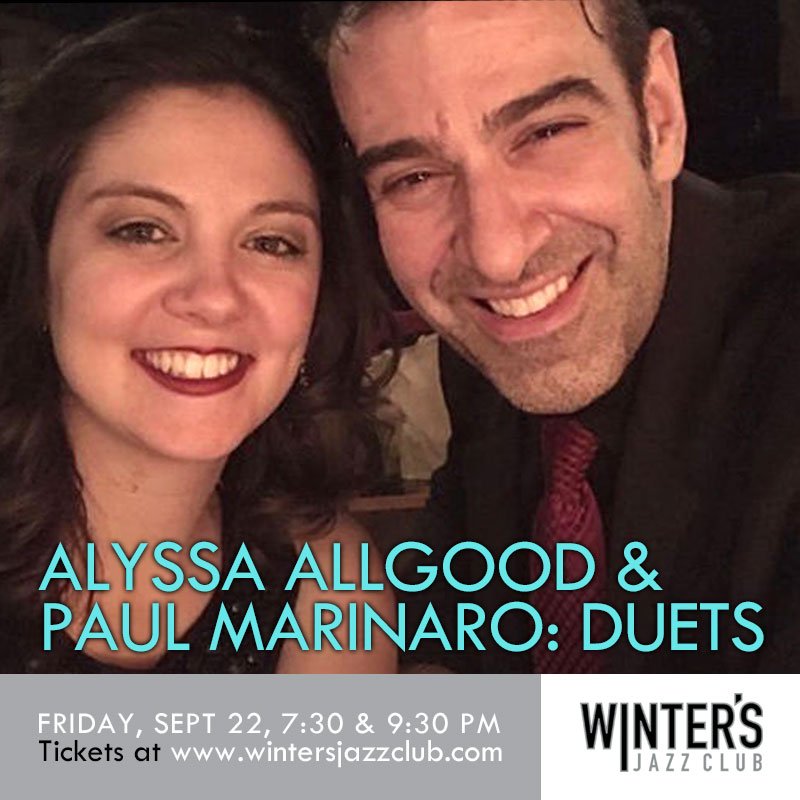 Winter's Jazz Club (@wintersjazzclub) on Twitter photo Who can resist their charms!? Enjoy this special show THIS FRIDAY! VIP & G/A tickets at wintersjazzclub.com/paul-marinaro-…
<a href="/PaulMarinaro/">Paul Marinaro</a> <a href="/allgoodjazz/">Alyssa Allgood</a> Who can resist their charms!? Enjoy this special show THIS FRIDAY! VIP & G/A tickets at wintersjazzclub.com/paul-marinaro-…
<a href="/PaulMarinaro/">Paul Marinaro</a> <a href="/allgoodjazz/">Alyssa Allgood</a>