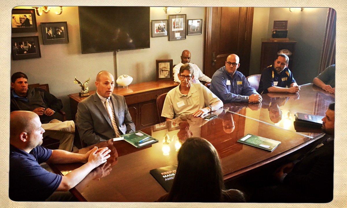 AAM (@keepitmadeinusa) on Twitter photo <a href="/steelworkers/">United Steelworkers Union</a> <a href="/SenSherrodBrown/">Sherrod Brown</a> @senrobportman <a href="/Sen_JoeManchin/">Senator Joe Manchin</a> Steelworkers continue to meet lawmakers and their staffs. One common message? "Our jobs are being exported... we need it to stop." #SOSJobs <a href="/steelworkers/">United Steelworkers Union</a> <a href="/SenSherrodBrown/">Sherrod Brown</a> @senrobportman <a href="/Sen_JoeManchin/">Senator Joe Manchin</a> Steelworkers continue to meet lawmakers and their staffs. One common message? "Our jobs are being exported... we need it to stop." #SOSJobs