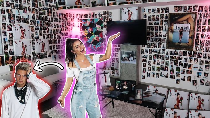 FILLED MY BOYFRIENDS APARTMENT w/ 1000 PHOTOS OF MYSELF! *prank wars*  RT to be apart of the GIVEAWAY<a href="/tag/coachella18"class="tags"><span>#coachella18</span></a>