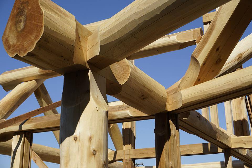 каркасно бревенчатая технология post beam